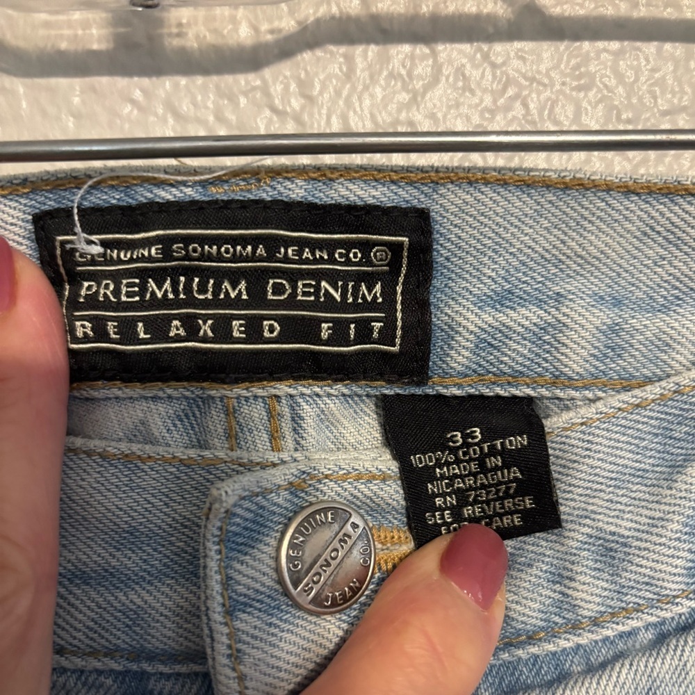 Sonoma Jean Co. Men’s jean shorts size 33 - Picture 2 of 4